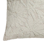 24 inch european style square embroidered throw pillow