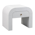 26 inch arched bedside table with drawers
