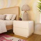28 inch 2 drawer bedside table