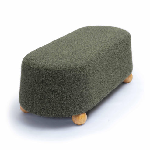 48 inch imitation mohair large footstool