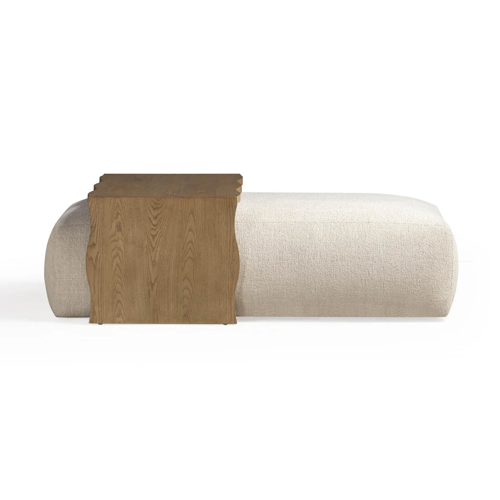 54 inch high performance woven footstool with bridge table