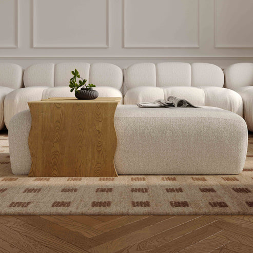 54 inch high performance woven footstool with bridge table