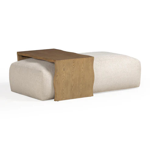 54 inch high performance woven footstool with bridge table