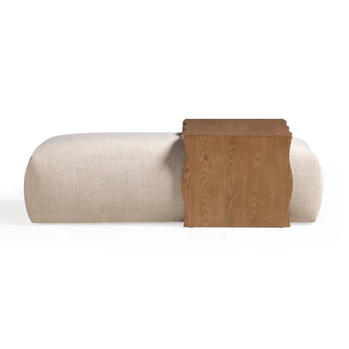 54 inch high performance woven footstool with bridge table