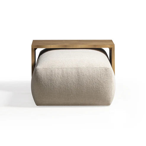 54 inch high performance woven footstool with bridge table