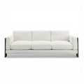 91 inch chenille solid wood sofa