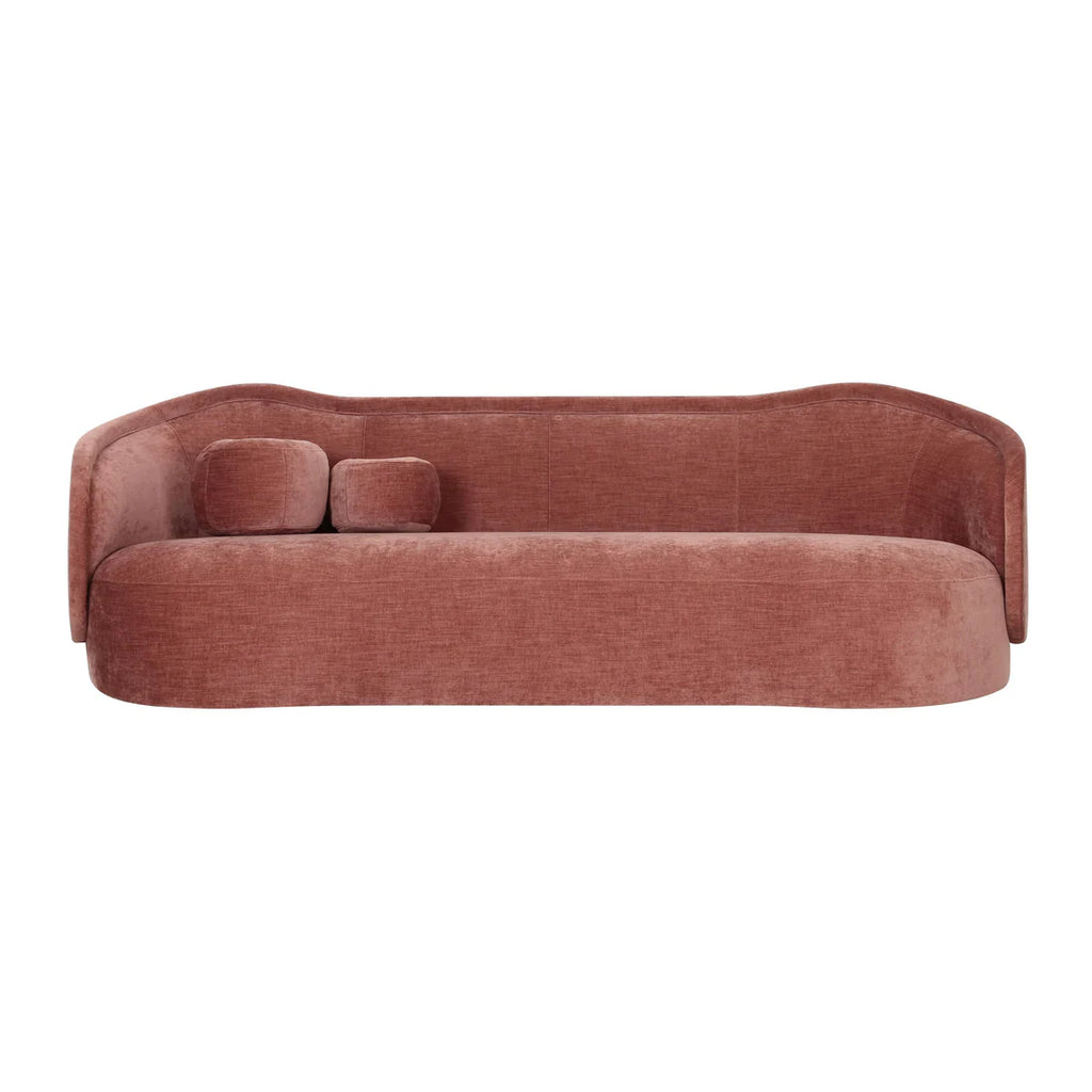 92.5 inch textured velvet sofa