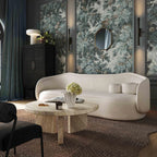 92.5 inch textured velvet sofa