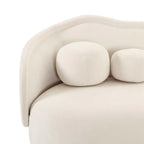 92.5 inch textured velvet sofa