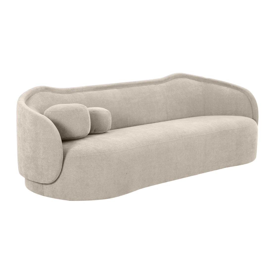 92.5 inch textured velvet sofa