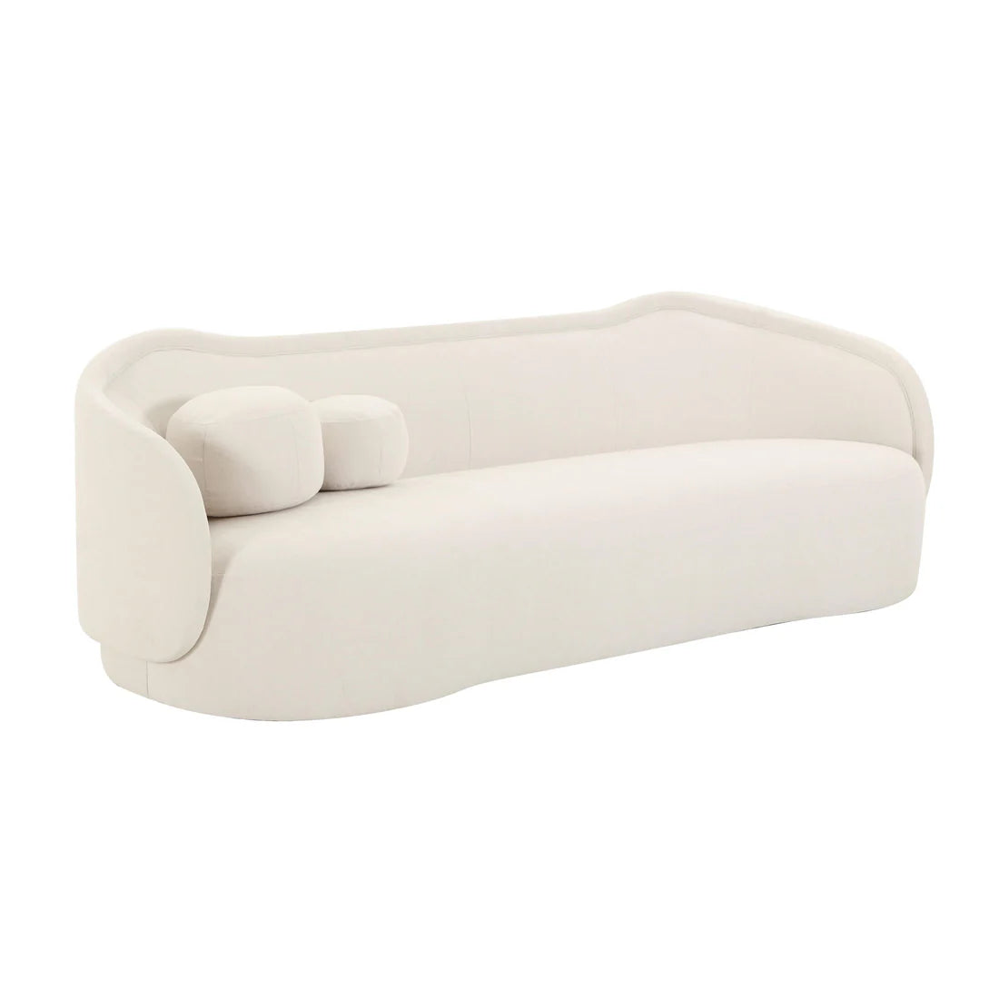 92.5 inch textured velvet sofa