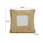 Blank thoughts 17 inch square throw pillow