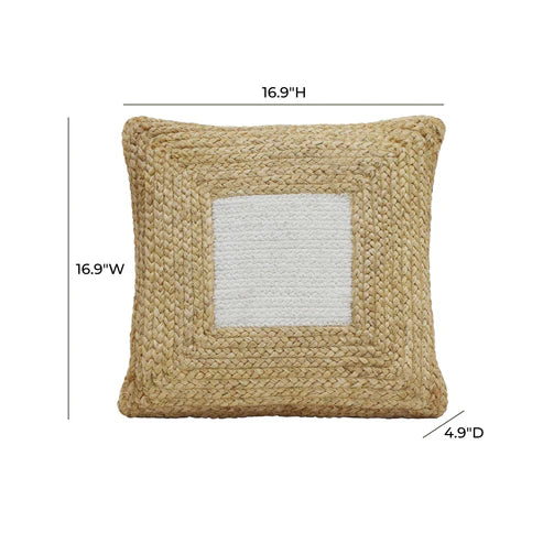Blank thoughts 17 inch square throw pillow