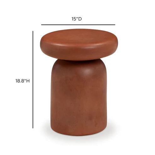 Concrete indoor outdoor side tables