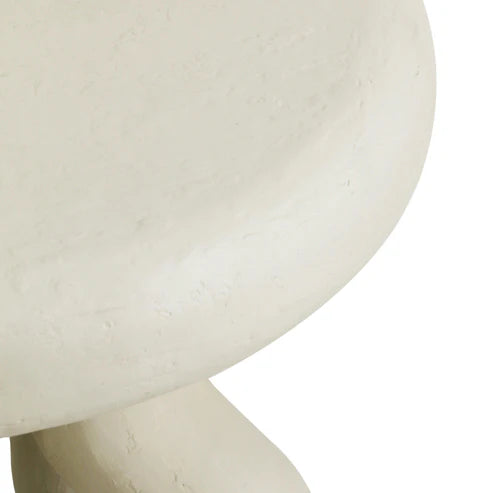 Cream textured side table