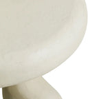 Cream textured side table