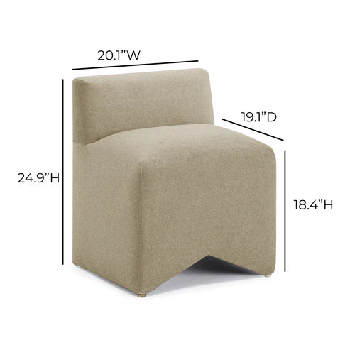 Eco friendly faux mohair light luxury casual low stool