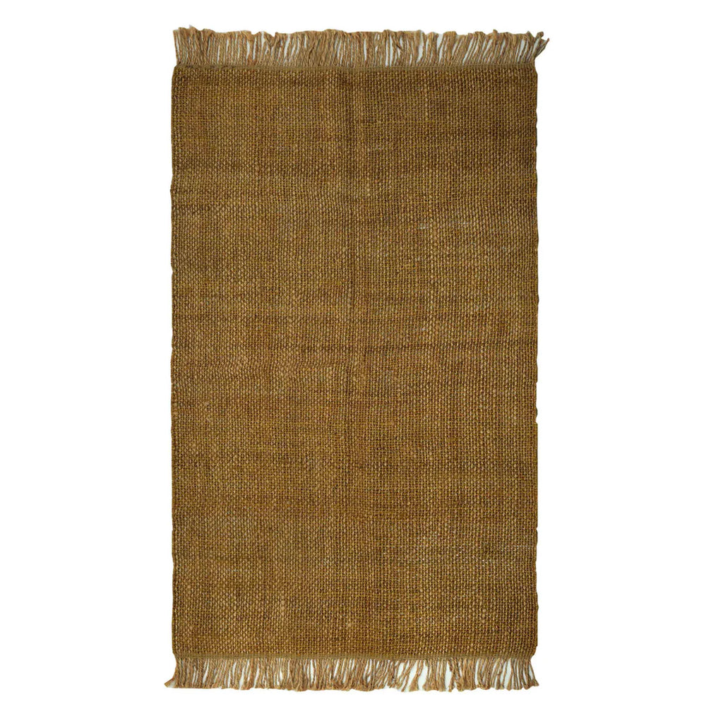 Light brown jute carpet