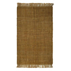 Light brown jute carpet