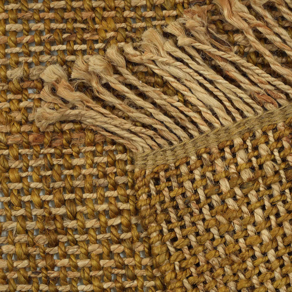 Light brown jute carpet