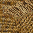 Light brown jute carpet