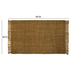 Light brown jute carpet
