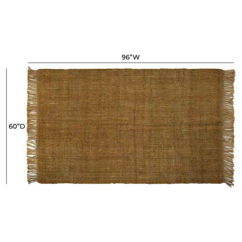 Light brown jute carpet