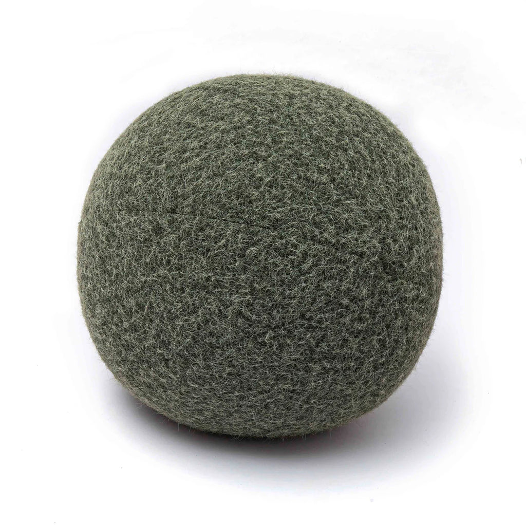 Long haired mohair pom pom cushion (9-14 inches)