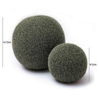 Long haired mohair pom pom cushion (9-14 inches)