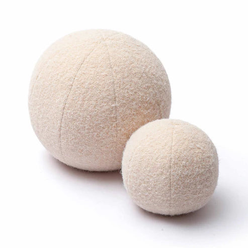 Long haired mohair pom pom cushion (9-14 inches)