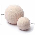 Long haired mohair pom pom cushion (9-14 inches)