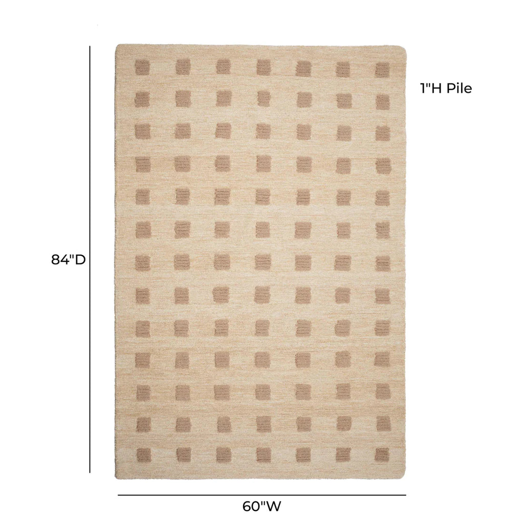 Natural handmade tufted carpet