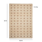 Natural handmade tufted carpet