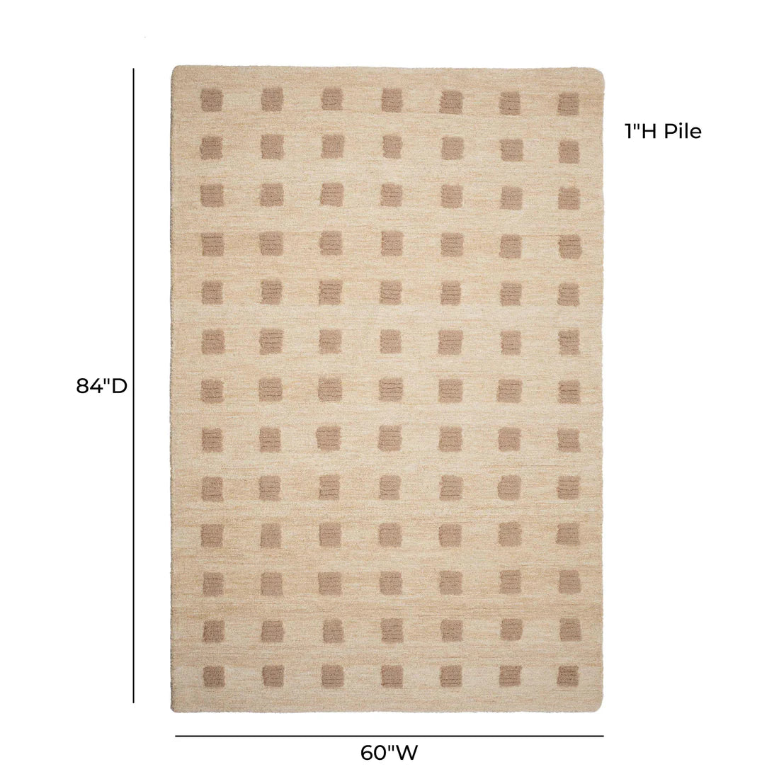 Natural handmade tufted carpet