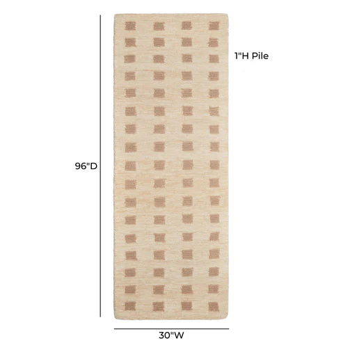 Natural handmade tufted carpet