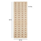 Natural handmade tufted carpet