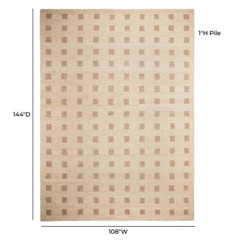 Natural handmade tufted carpet