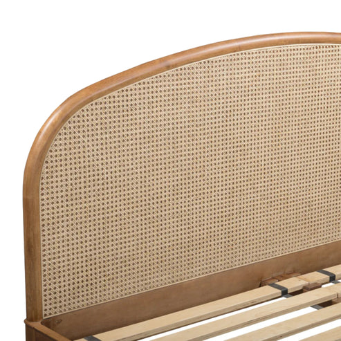 Natural rattan bed