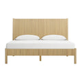 Natural wood bed