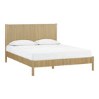 Natural wood bed