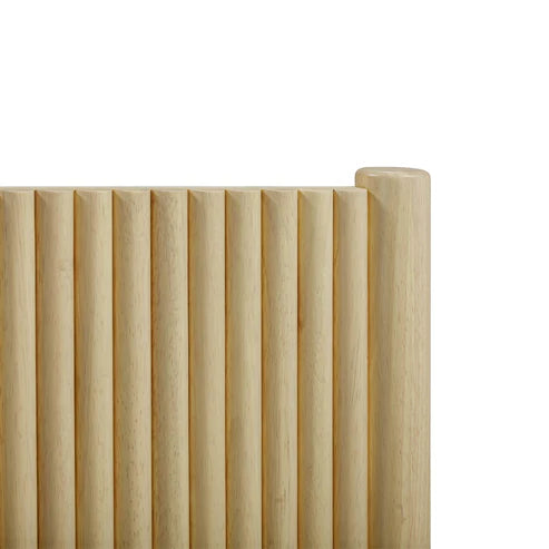 Natural wood bed