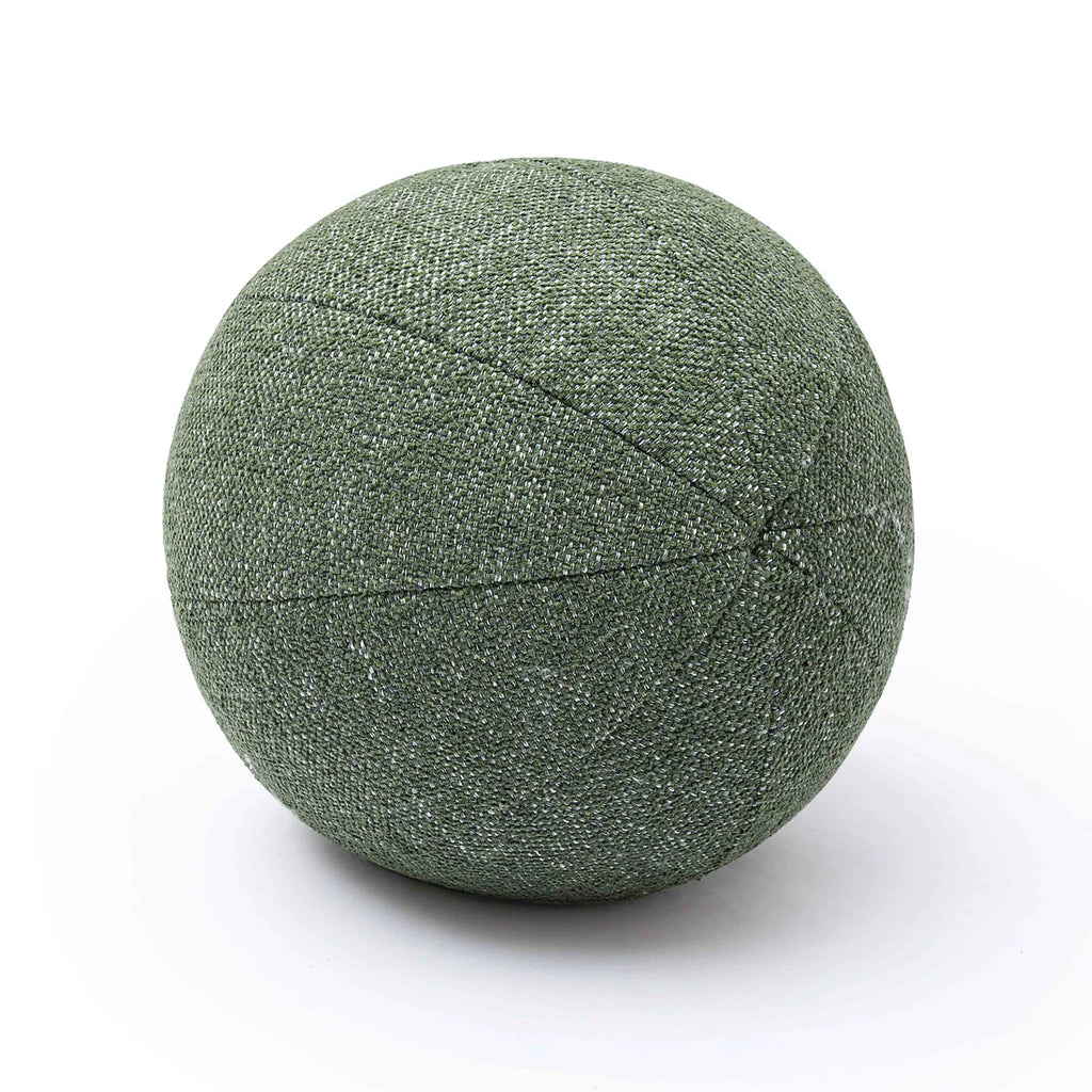 Textured woven spherical throw pillow (9-14 inches)