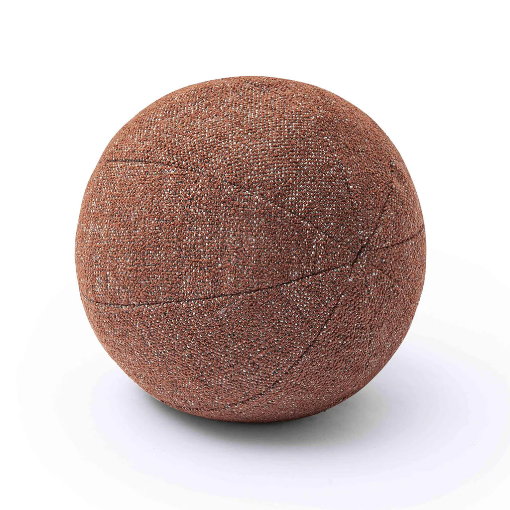 Textured woven spherical throw pillow (9-14 inches)
