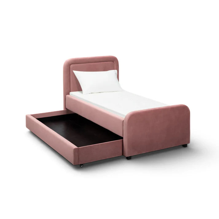 Velvet single pull out bed frame