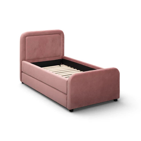 Velvet single pull out bed frame