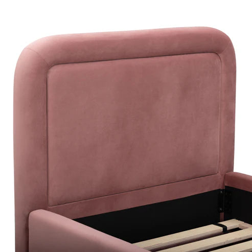 Velvet single pull out bed frame