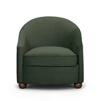 Velvet lounge chair