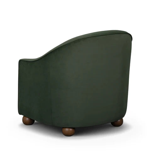 Velvet lounge chair