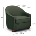 Velvet lounge chair