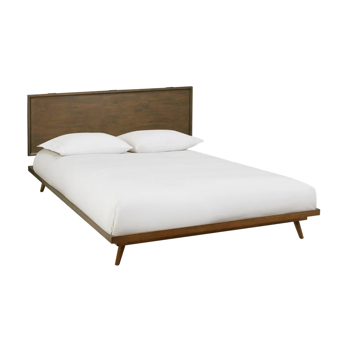 Walnut platform bed